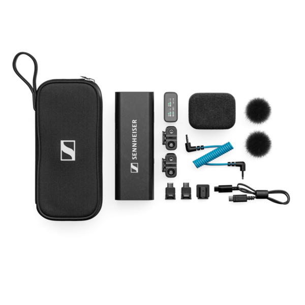 2-CHANNEL CLIP-ON/HANDHELD MICROPHONE SYSTEM, 2.4 GHZ RECEIVER, 2 CLIP-ON MICROPHONES